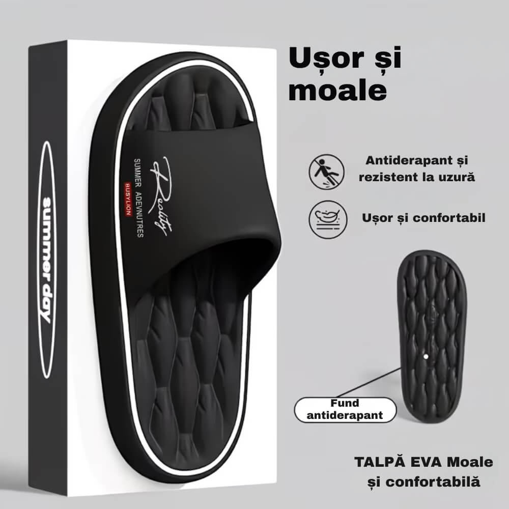 Unisex Massage Slides – Thick EVA Sole for All-Day Comfort