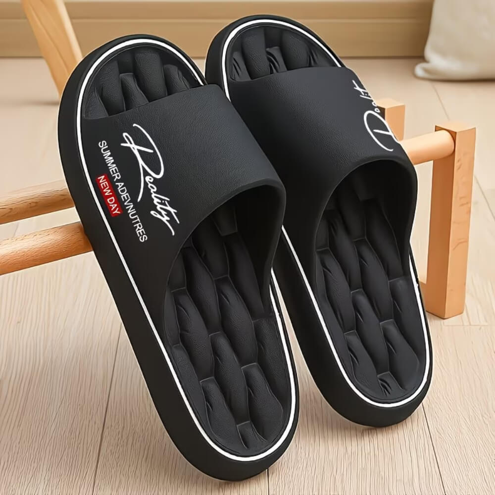 Unisex Massage Slides – Thick EVA Sole for All-Day Comfort