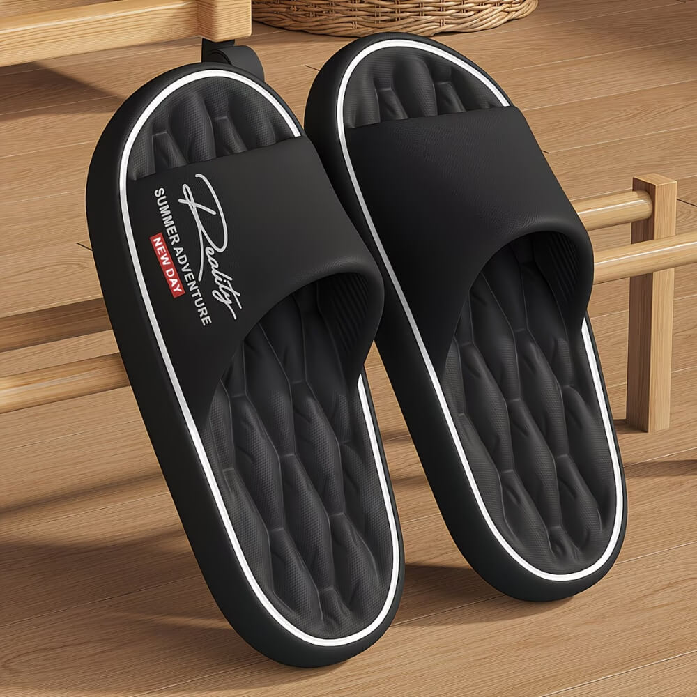 Unisex Massage Slides – Thick EVA Sole for All-Day Comfort